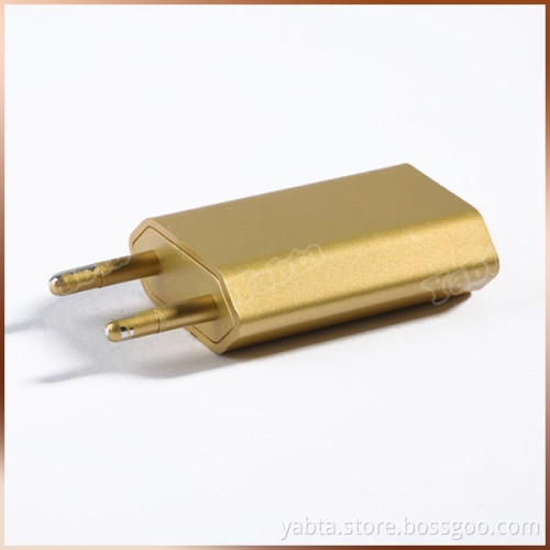 wholesale 220v wall plug ac dc adapter 5v 1000ma luxury gold eu usb charger